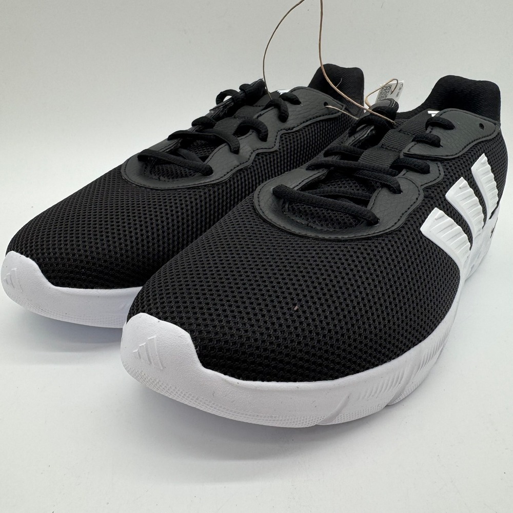 Adidas Cloudfoam Flex Lace Black‎ White Running Shoes Women's Size 10 HQ4960 NIB